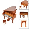 thumbnail image 4 of Amdohai Windup Wooden Piano Musical Box Classical Melody Music Box, 4 of 8