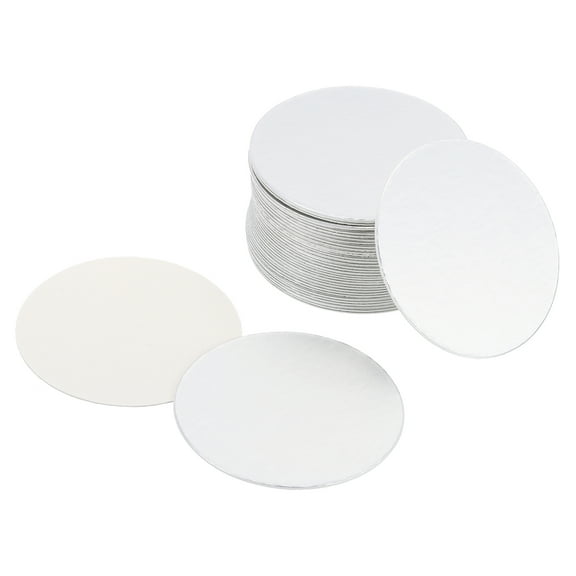 Uxcell 38mm Resistant Tamper Aluminum Foil Cap Liner Induction Heat Sealing for PE Bottle 100 Pack