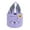 Purple, variant on CoreLiving Plush Easter Bunny Basket with Fluffy Ears, White Canvas Rabbit Bucket Tote Bag for Easter Egg Hunts Decorations Candy Gift Storage, 1 Count