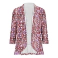 thumbnail image 3 of Birdeem Womens Non Positioning Printed Fashionable Loose Lace Cardigan Top, 3 of 4