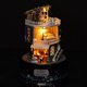 thumbnail image 1 of Casa de muñecas creativa DIY Casa de ensueño Miniatura con caja de música giratoria Cubierta antipolvo Luz LED, 1 of 8