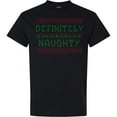thumbnail image 3 of Inktastic Ugly Sweaters Definitely Naughty T-Shirt, 3 of 5