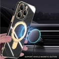 thumbnail image 3 of Case For IPhone 16/16 Plus/16 Pro/16 Pro Max, Ring Holder Wireless Charging Cover Magnetic Protective Lens Slim Case Not Yellowing Drop-proof Shell, 3 of 8