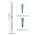 thumbnail image 2 of Unique Bargains Highlighter Pen Double Ended Broad and Fine Tips Highlighter Green 10 Pack, 2 of 6