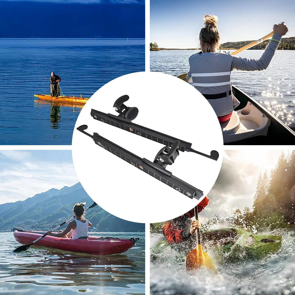 1 Pair Kayak Foot Pedals Adjustable Foot Pegs Footrest Rudder Control Foot Control for boat Marine Accessory