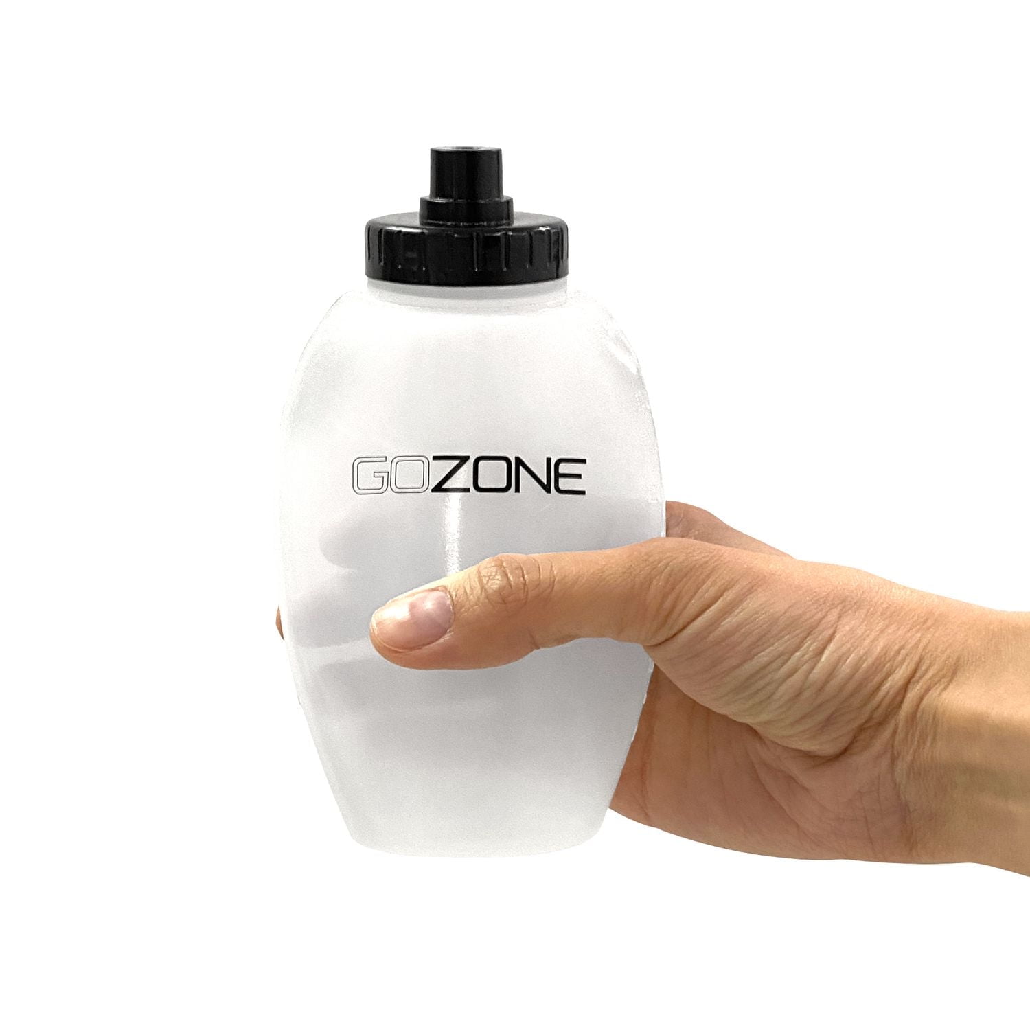 GoZone Hydration Waist Pack Belt – Black/Grey, With 10oz squeeze bottles