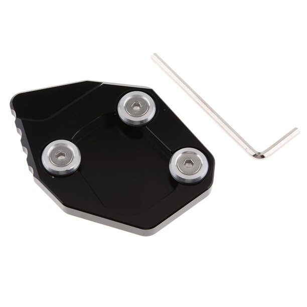 Almohadilla de extensión de soporte lateral de motocicleta para CBR600RR 2007-2012 negro Sharpla Almohadilla de soporte de pie para motocicleta