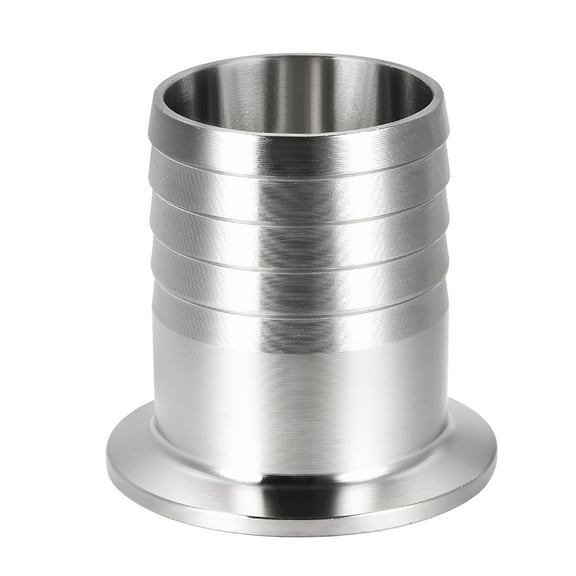 Clamp Hose Adapter, 1.988" Flange to 1-1/2" Hose Barb Fitting