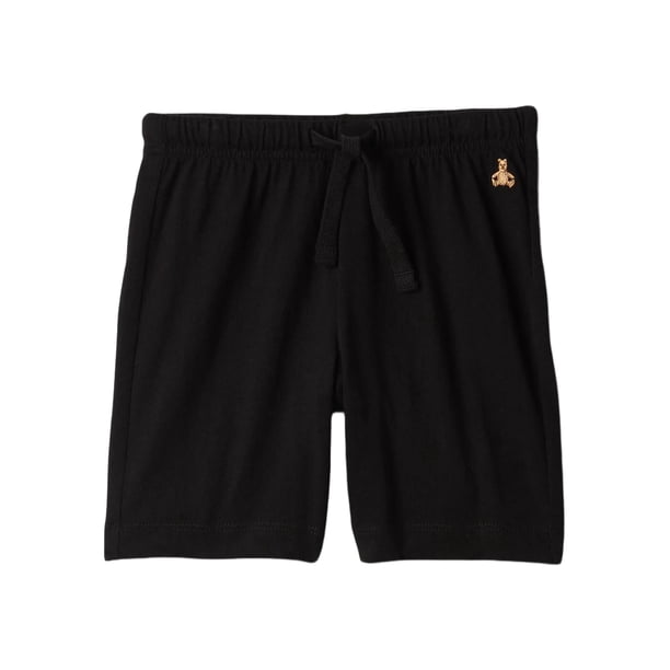 Pantalones cortos GAP de punto de punto negro verdadero para bebés y niños de 3 a 6 m