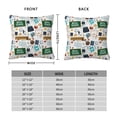 thumbnail image 2 of Yiaed Back To School A Print Pillow Covers Super Soft Decorative Square Throw Pillow Covers Case Cushion Covers for Sofa Couch Bedroom Car Decor（No pillow core）-20"x20", 2 of 7