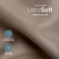thumbnail image 5 of Bare Home Premium 1800 Collection 4-Piece Bed Sheet Set with Envelope Pillowcases, King, Taupe, 5 of 9