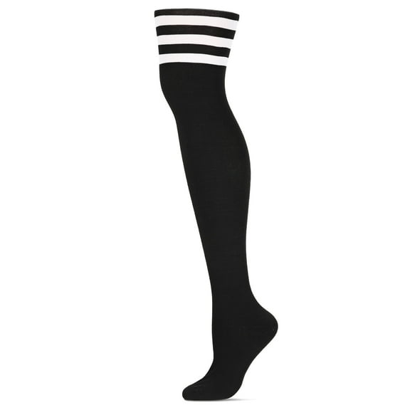 MeMoi Women's Athletic Stripe Thigh High Sock - Mens - Male