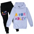 thumbnail image 4 of Nuevos pantalones con capucha para niños de primavera y otoño, traje de 2 piezas, conjuntos de ropa para niñas pequeñas, trajes deportivos para niños, dibujos animados A para ropa Adley, 4 of 4