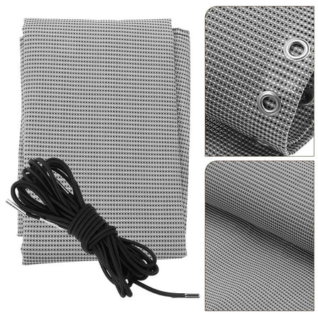 FUTUREORYY 1 Set Lounge Chair Cloth Accessories in Light Grey and Rope for Outdoor Use 160.0x43.0x0.2in