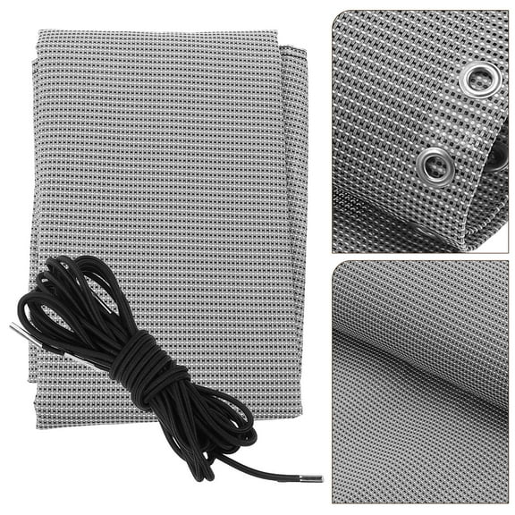 FUTUREORYY 1 Set Lounge Chair Cloth Accessories in Light Grey and Rope for Outdoor Use 160.0x43.0x0.2in