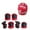 Red, variant on Jacenvly Farmhouse Christmas Decor 7Pcs/Set Children Kids Helmet Knee Elbow Pad Cycling Skate Bike Protecs