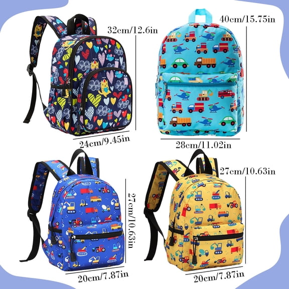 Cartoon Backpack - Fun Printed Daypack for Daily Use - Lightweight Casual Backpack with Adjustable Straps - Travel office Bag - Blue