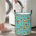 thumbnail image 5 of Fotbe fall cute gnome Pumpkin Pattern Laundry Basket with Handles, Waterproof Large Laundry Hamper, Wash Bag for Corner Dorm, Rolling Laundry Basket with Handles-Medium, 5 of 6