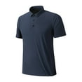 thumbnail image 1 of Mens Summer Solid Button Lapel Casual Top, 1 of 2