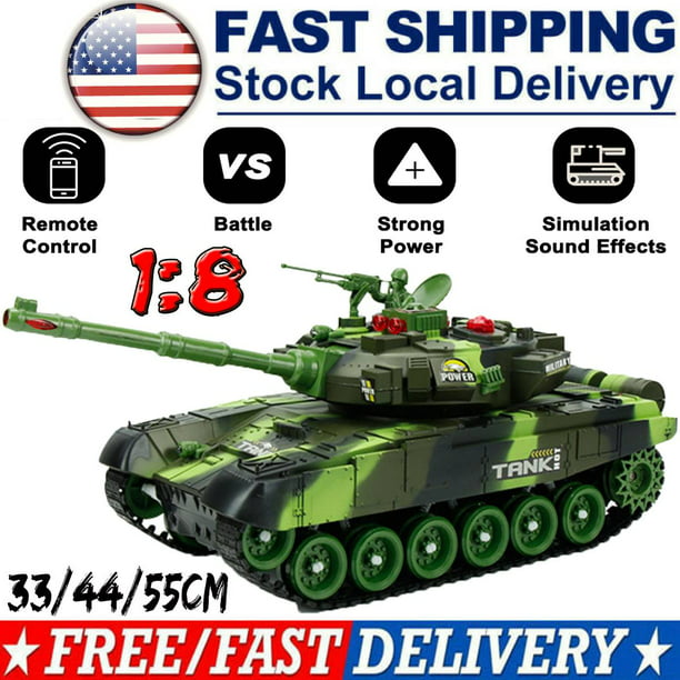 1 8 1 10 1 12 2 4g Rc Battle Tank Military Tactical Vehicle Shooting Sound Electric Remote Control Off Road Crawler Tank Car Toy Sets For Kids Adults Teens 33cm 44cm 54cm 21 Walmart Com Walmart Com
