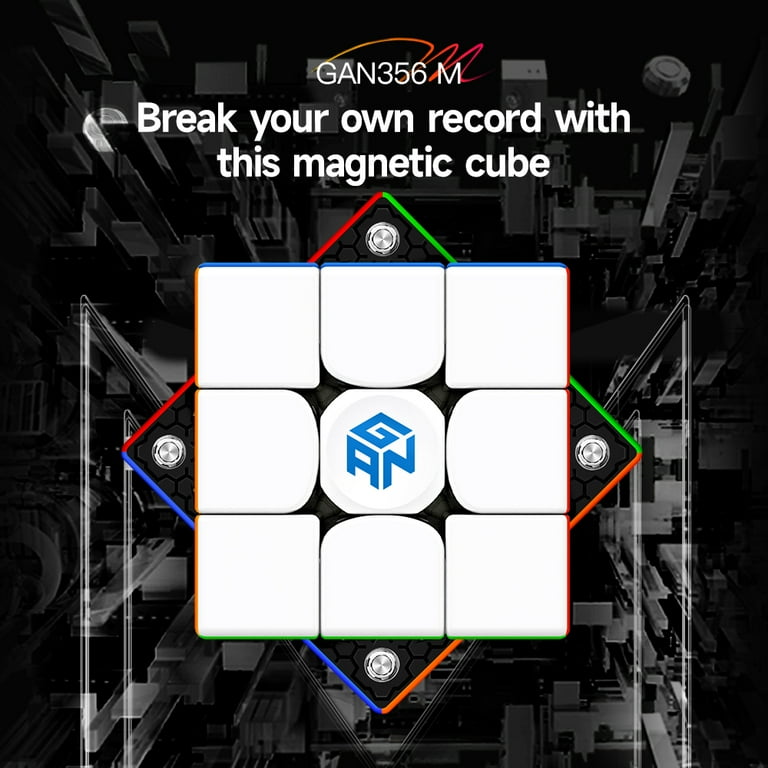mm★ GAN 356 M 3x3 Magnetic Puzzle Game Speed Cube Lite Version
