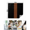 thumbnail image 5 of Black Brown Cloth Napkins Washable Set of 4, Contemporary Boho Modern Art Reusable Dinner Table Napkins Cloth Bulk for Weddings Kitchen Restaurants Hotel Events Parties 20 x 20 Inch, 5 of 9