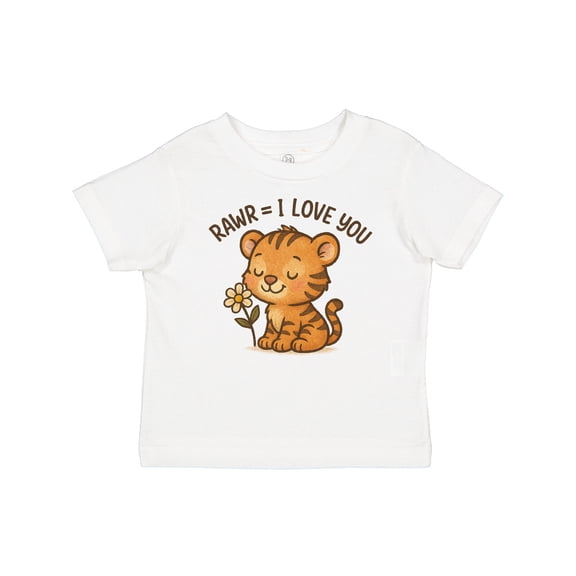 Inktastic Cute Tiger Rawr I Love You Toddler Design Boys or Girls Baby T-Shirt