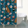 thumbnail image 4 of Boxer Dog Pitbull Terriers Dog and Sushi Shower Curtain 84"x72" ,Bathroom Decorative Shower Curtains Set with 12 Hooks,Modern Waterproof Washable Shower Curtain, 4 of 6
