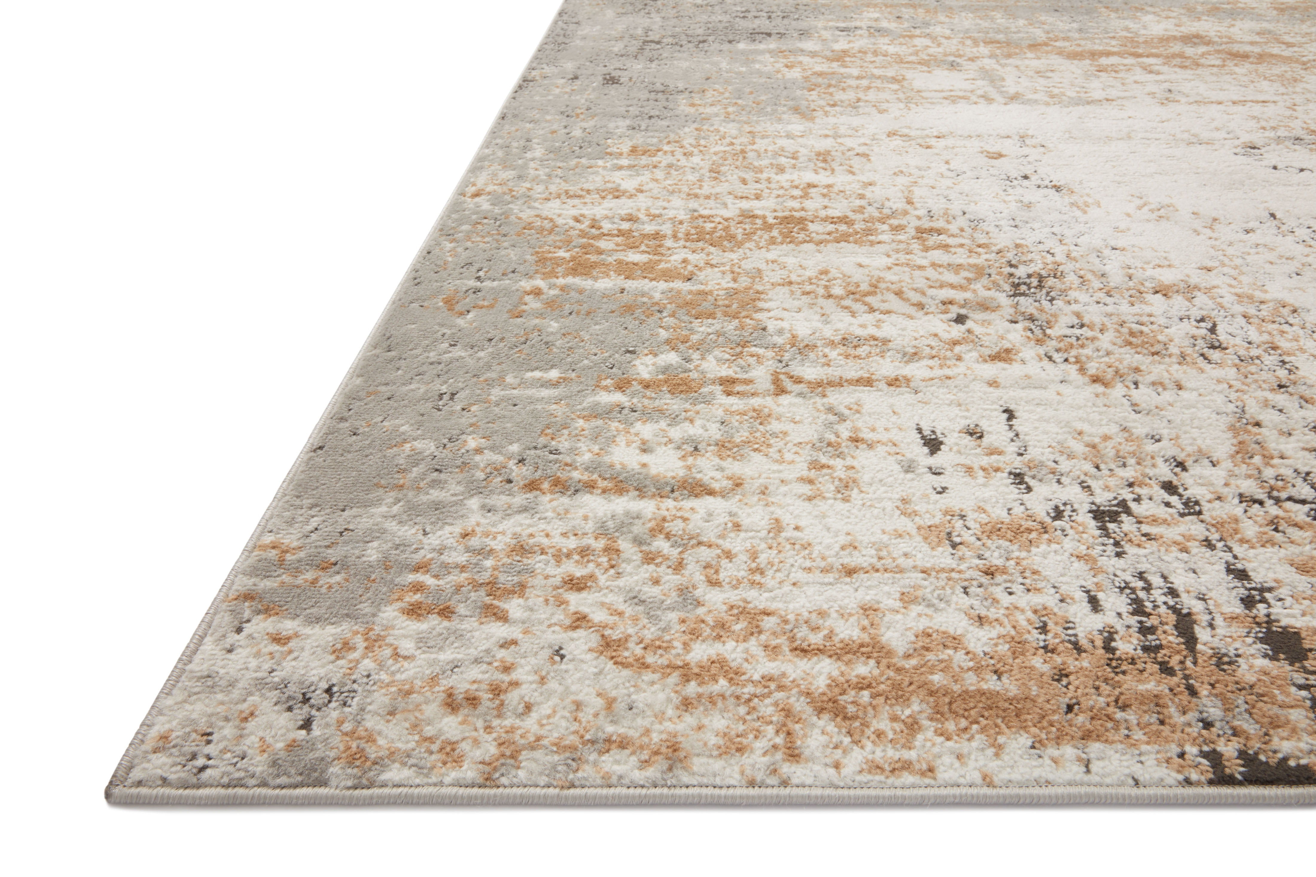 Loloi Bianca Collection BIA-01 Stone / Gold, Abstract Area Rug 11'-6" x 15'