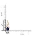 thumbnail image 3 of ANGARA Natural 1.15 ct Blue Sapphire Infinity Swirl Pendant with Diamonds in 14K Rose Gold for Women (Size-8x6mm) | Anniversary, Jewelry Gift for Women | Natural Blue Sapphire Necklace, 3 of 7