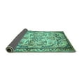 thumbnail image 2 of Ahgly Company Indoor Round Persian Turquoise Blue Traditional Area Rugs, 8' Round, 2 of 4