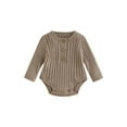 thumbnail image 1 of Bagilaanoe Newborn Baby Girl Boy Knit Rompers Sweater Long Sleeve Bodysuits 3M 6M 12M 18M 24M Infant Casual One Piece Short Jumpsuit, 1 of 8
