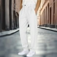 thumbnail image 2 of YOIAVAIOY Mens Golf Pants Stretch Relaxed Fit Sweat Pant Lightweight Casual Straight Leg Dress Pant with Pockets White XXL, 2 of 7