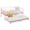 PINK - set, variant on Twin Size Metal Daybed Frame with Trundle, Heart Design Noise Free Platform Sofa Bed with Heavy Duty Steel Slats Support for Bedroom Living Room, Easy Assembly & Space-Saving