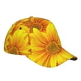 thumbnail image 3 of Haiem 3D Sunflowers Baseball Cap Dad Hat Cotton Soft Adjustable Fashion Hats for Men Women Unisex Style Headwear, 3 of 9