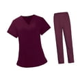 thumbnail image 1 of Milaget Ensemble d'Uniformes d'Infirmière pour Femme Costume d'Infirmière Rouge pour Femme Résistant au Rétrécissement Taille P, 1 of 9