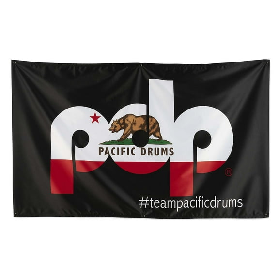 PDP PRBA18PDP 60 x 36 in. Cali Flag on Black Banner