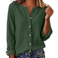 thumbnail image 2 of Lightweight Jacket Women Solid Color Long Sleeve Button Front Top For Everyday Casual Wear Spring Jackets For Women, 2 of 7