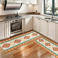 thumbnail image 3 of Kitchen Rugs Sets Of 2,Colorful Geometric Striped Pattern Anti Fatigue Kitchen Mat Rugs Non Slip Washable,Decorative Kitchen Floor Mats for Kitchen,Sink,Laundry,17"X47", 3 of 5