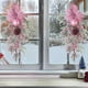 thumbnail image 1 of Christmas P-ink Christmas Flower Electroplating Snow Frost Flocking PE Pines Needle Vines Ring Wreath Rattan, 1 of 6