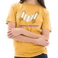 thumbnail image 3 of Big Size Hanukkah Scroll Graphic Design Unisex Ring Spun Cotton Vintage Short Sleeve Crewneck Tee Shirt - Vintage Mustard 2XL, 3 of 4