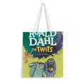 thumbnail image 1 of The Twits Bolso de tela con estampado de lienzo para mujer, bolsa de compras reutilizable y estética, con cremallera interior, regalo para mujer,38*45cm., 1 of 6
