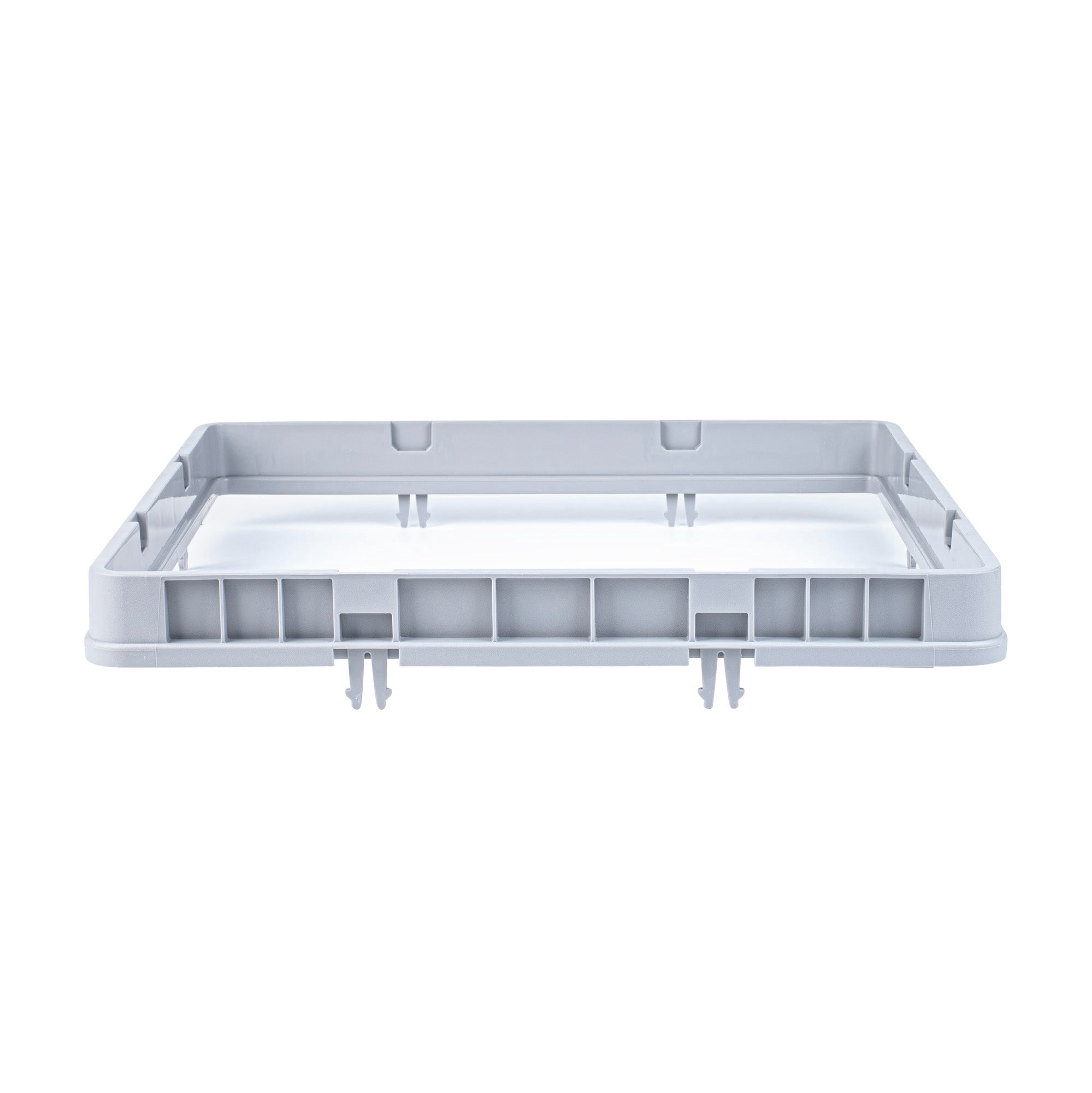 Restaurantware EXTENDER ONLY, Clean Tek Professional Glass Rack Extender, 1 Heavy Duty Gray Polypropylene Add-On, Durable with Closed Sides, Dishwasher Extender, Rack Sold Separately