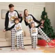 thumbnail image 5 of Conjunto de pijama de 2 piezas con estampado de árbol de Papá Noel para Navidad de 2024, conjunto de pijama para padres e hijos, pijama para bebé, 5 of 5
