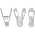 thumbnail image 3 of 50 clips de plástico blanco. Adepaton HMHZ527, 3 of 4