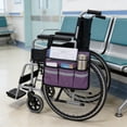 thumbnail image 7 of Msgweeeg Large Capacity Wheelchair Armrest Storage Bag Pouch Organizer for Seniors Patients Accessible Pocket for Personal Items During Outdoor Trips and Travel, 7 of 7