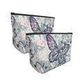 thumbnail image 3 of ZNDUO Travel Makeup Bag for Women Vintage Watercolor Butterfly Pattern Toiletry Bag, Multifunctional Storage Bag Cosmetic Bag Make Up Organizer, 3 of 7