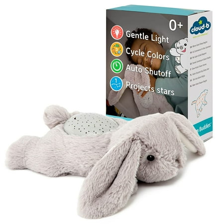 

Calming Mini Nightlight Star Projector | Gentle Brightness | 3 Colors | 1 Constellation | Auto-Shutoff | Dream Buddies Benny The Bunny