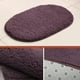 thumbnail image 5 of sweethay Alfombra elipse de 40x60cm para cabecera, manta antideslizante de felpa peluda para baño, silla de absorción de agua, alfombra para Decoración del hogar camello claro sweethay HA072123-04, 5 of 8