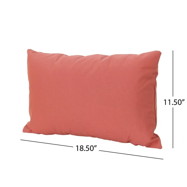 Coronado Outdoor Water Resistant Rectangular Throw Pillow Set of 2 Coral Walmart Business Supplies